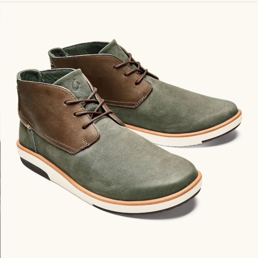 Kālia Puki Men's Leather Chukka Boots in Husk